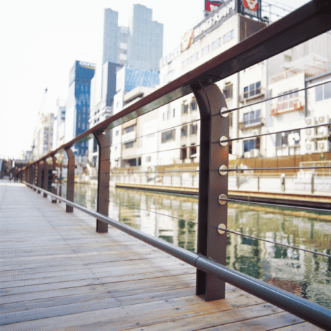 手摺 道頓堀遊歩道